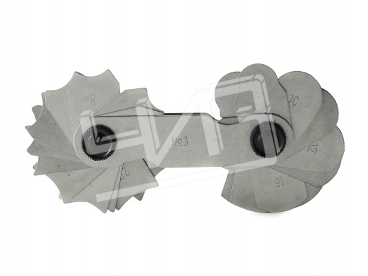 Набор шаблонов радиусных №3 (R 7-25мм) КЛБ